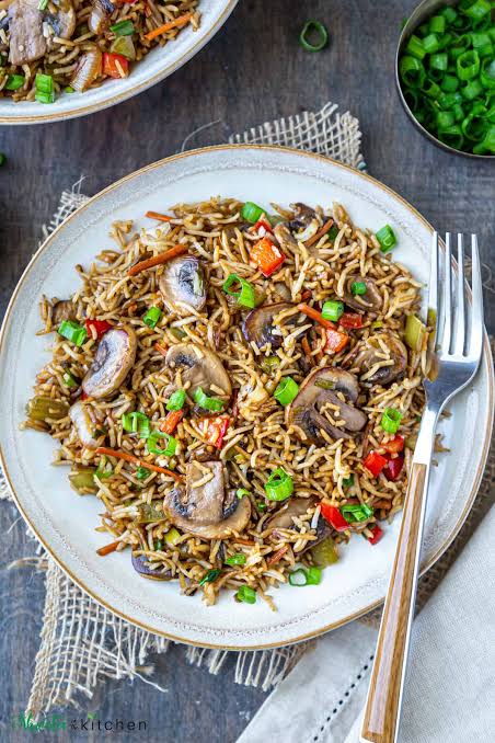 Veg Mushroom Fried Rice